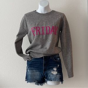 MACQUEEN 3.3 “FRIDAY” Crewneck Grey Sweater Size Small